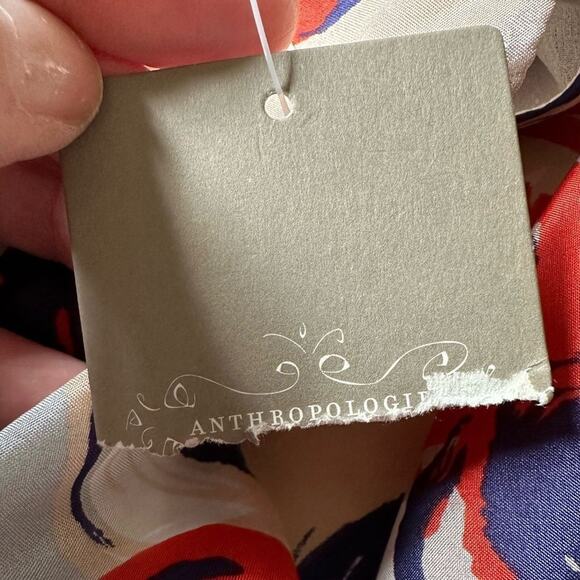 ISABELLA SINCLAIR ANTHROPOLOGIE Women's Garden Party Floral Dress Ivory Size 8 - Picture 4 of 16